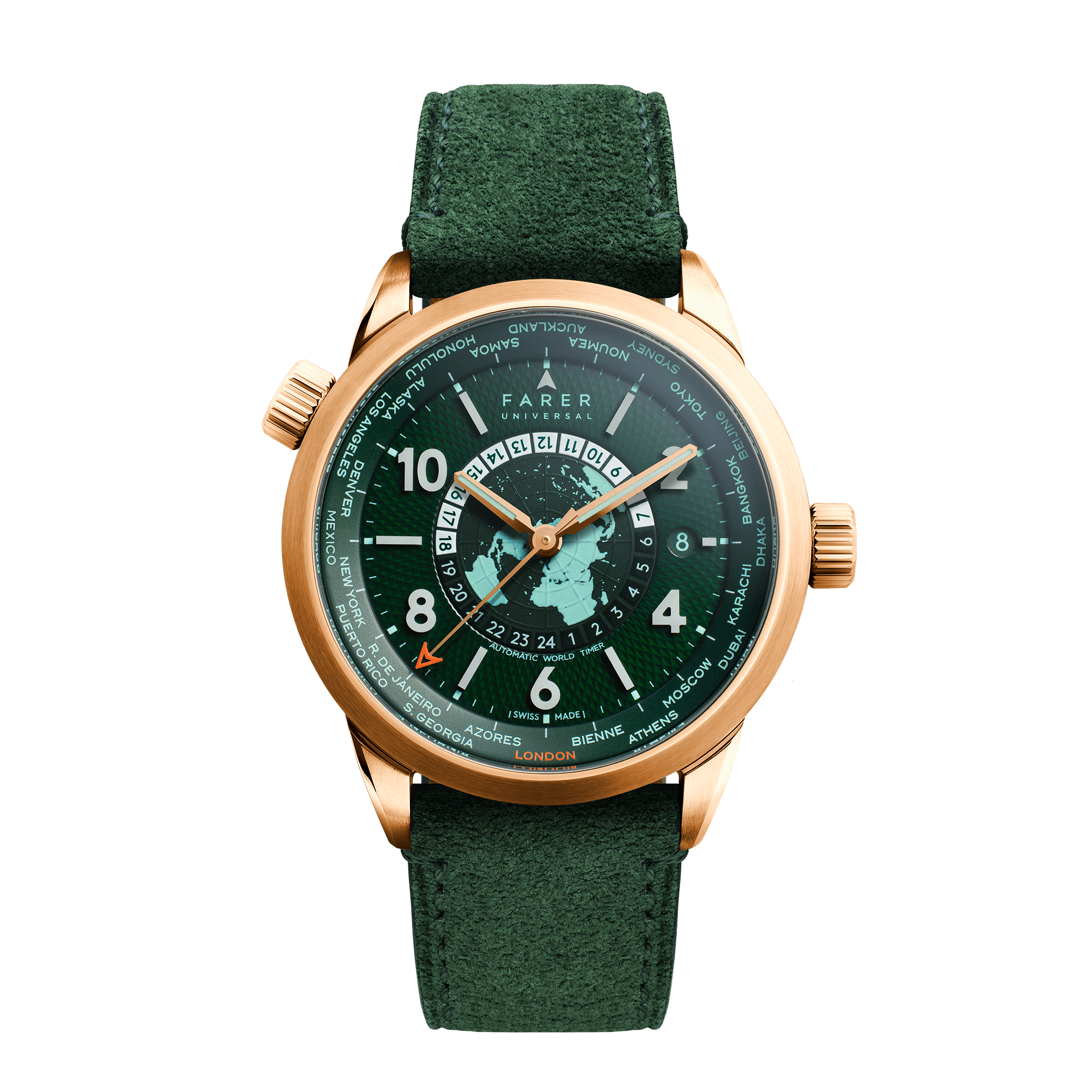 Farer WORLD TIMER — Foxe Gold