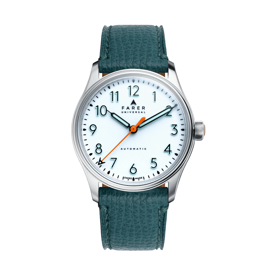 Farer Automatic Watches Resolute White Swiss Made La Joux